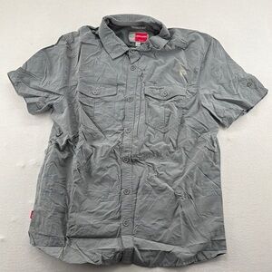 Craghoppers Gray Insect Shield Short Sleeve Button Down Shirt - Large